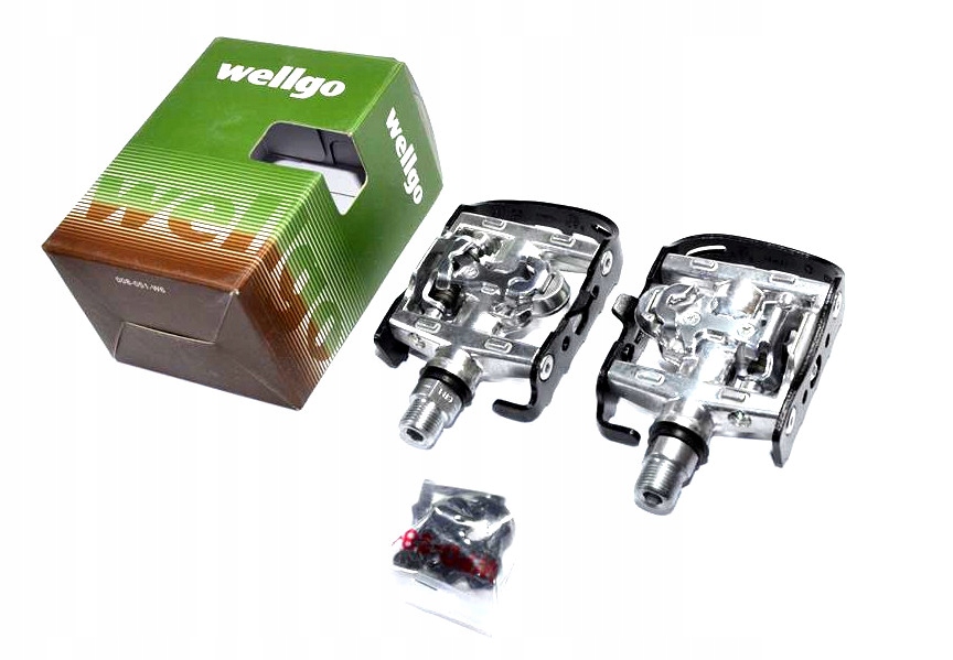 Cyklistické pedály spd platformy wellgo wpd 95b s blokovými bloky