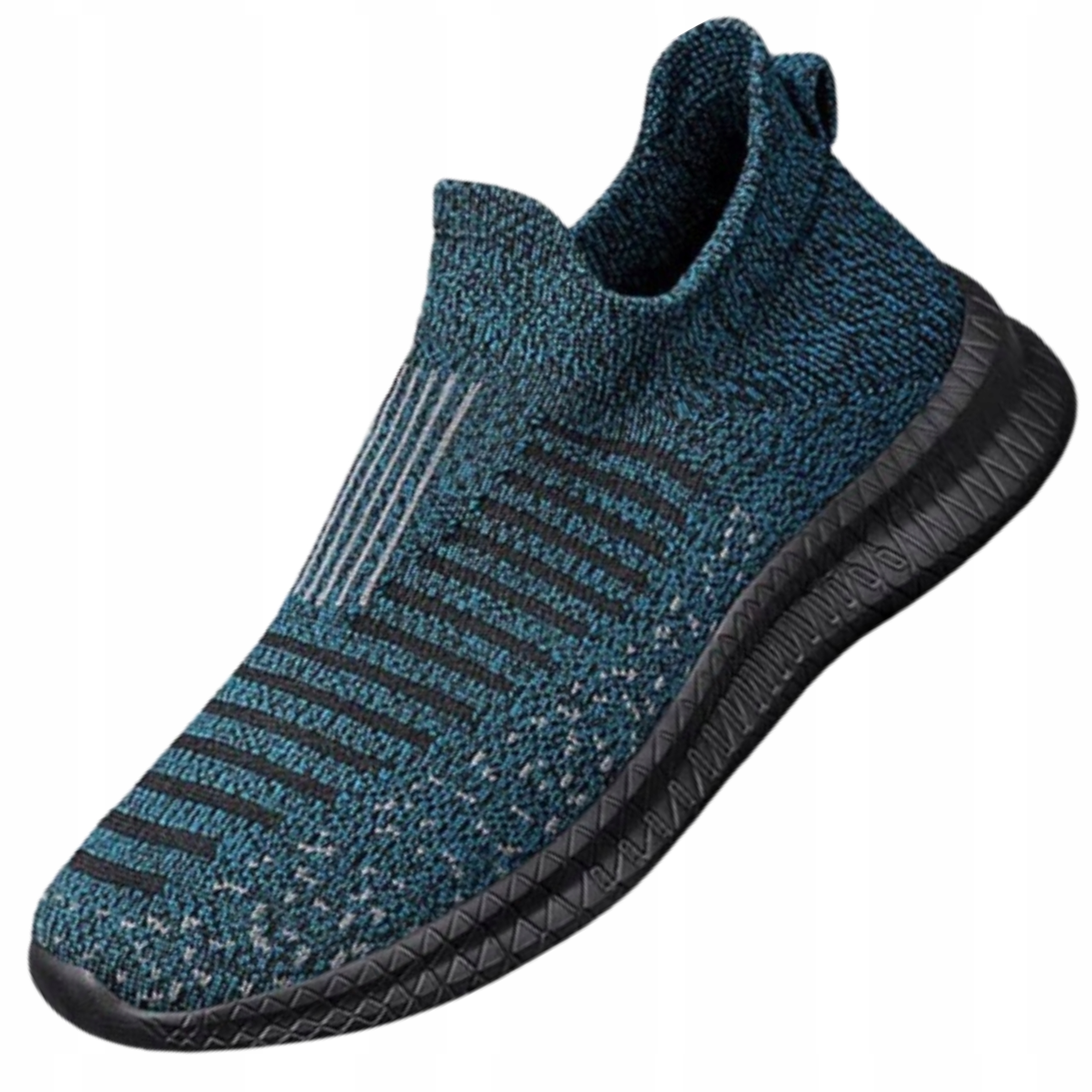 Buty męskie sportowe wsuwane elastyczne miękka podeszwa niebieskie lekkie