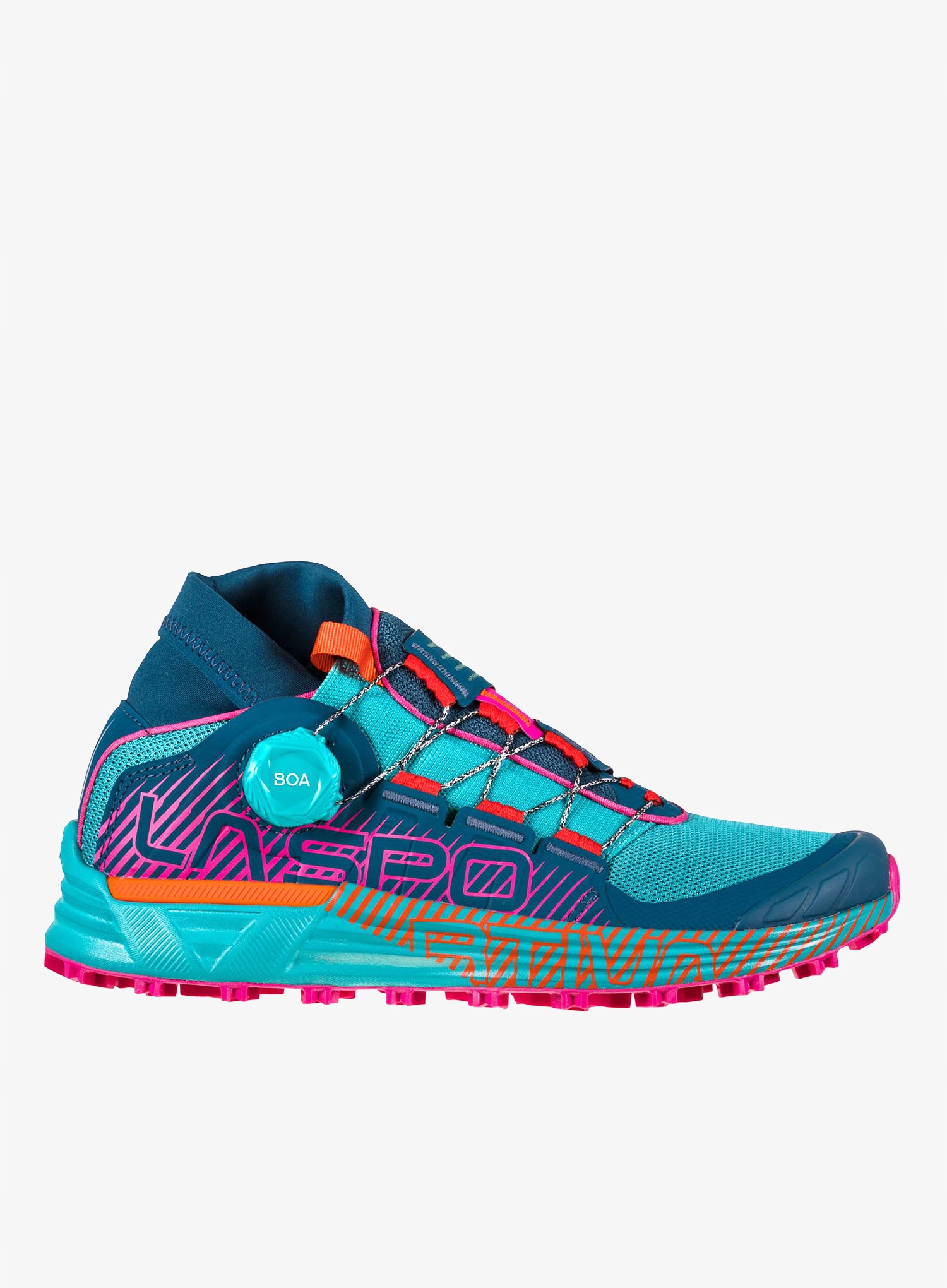 Dámské trailové boty La Sportiva Cyclon tmavě modrá/cherry tomato 37.5