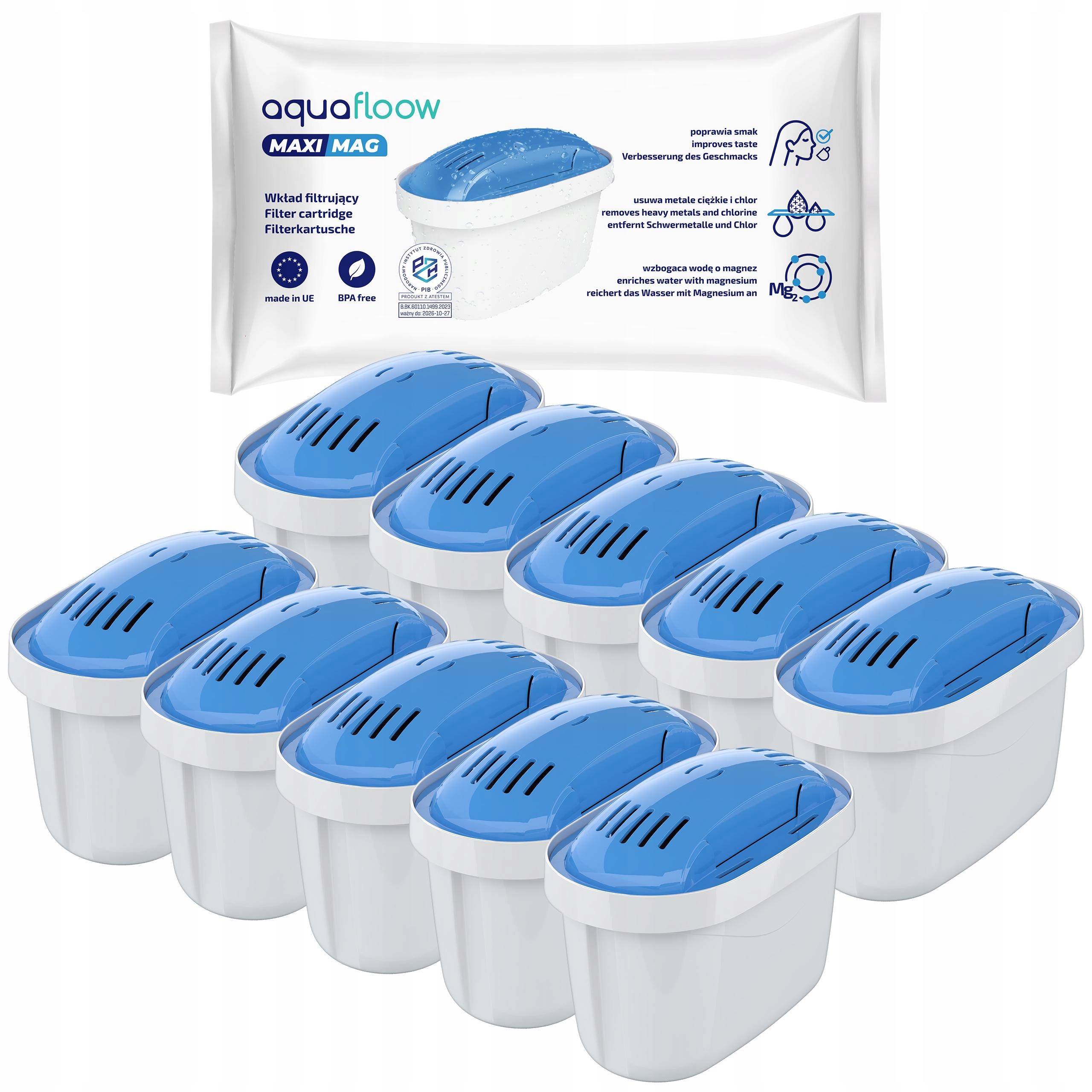 Hořčíkové vložky do konvice Brita Dafi náhrada vodního filtru AquaFloow 10x