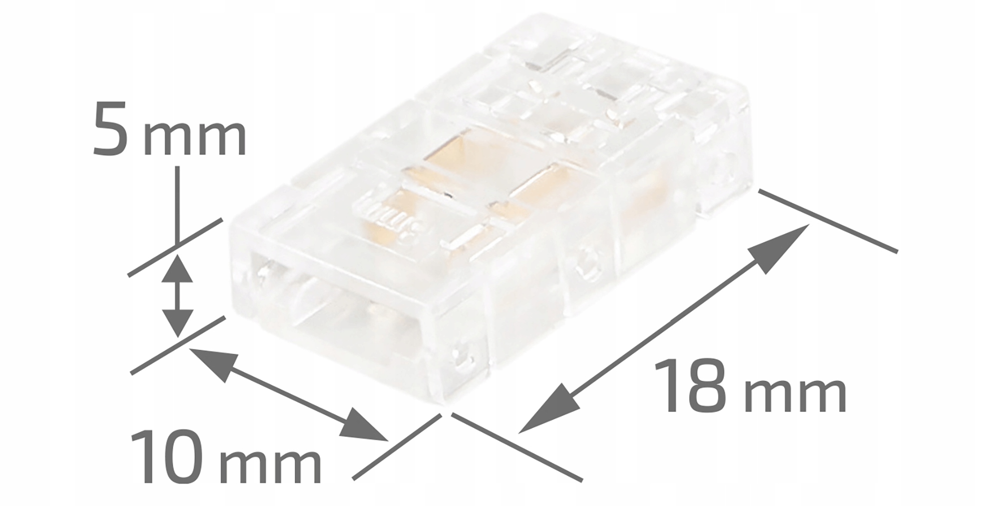 ZŁĄCZKA PRO A MINI DO TAŚM LED 8MM Typ złączka