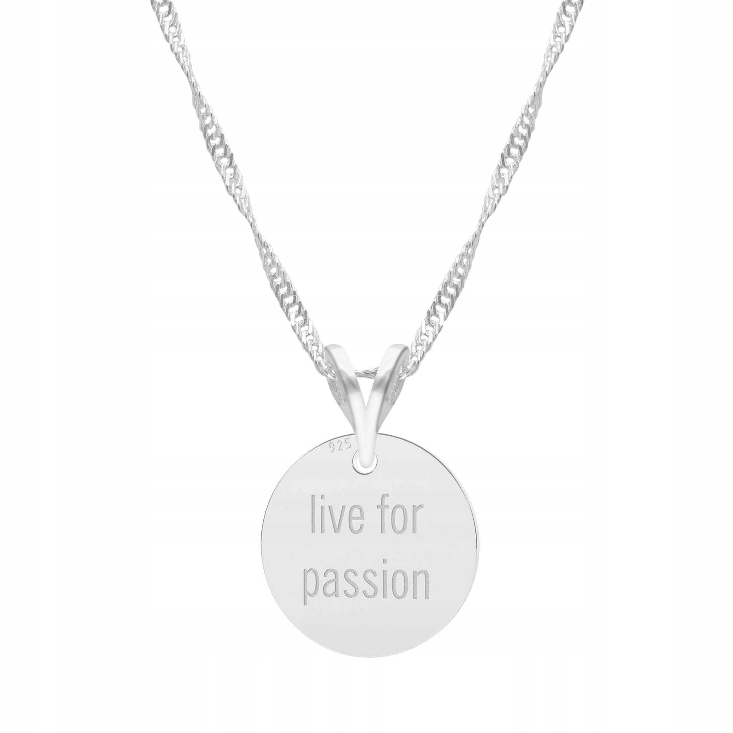 Stříbrný řetízek náhrdelník ryzost 925 Plíšek Nápis