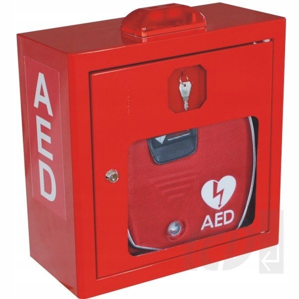 Szafka na defibrylator Aed Boxmet czerwona