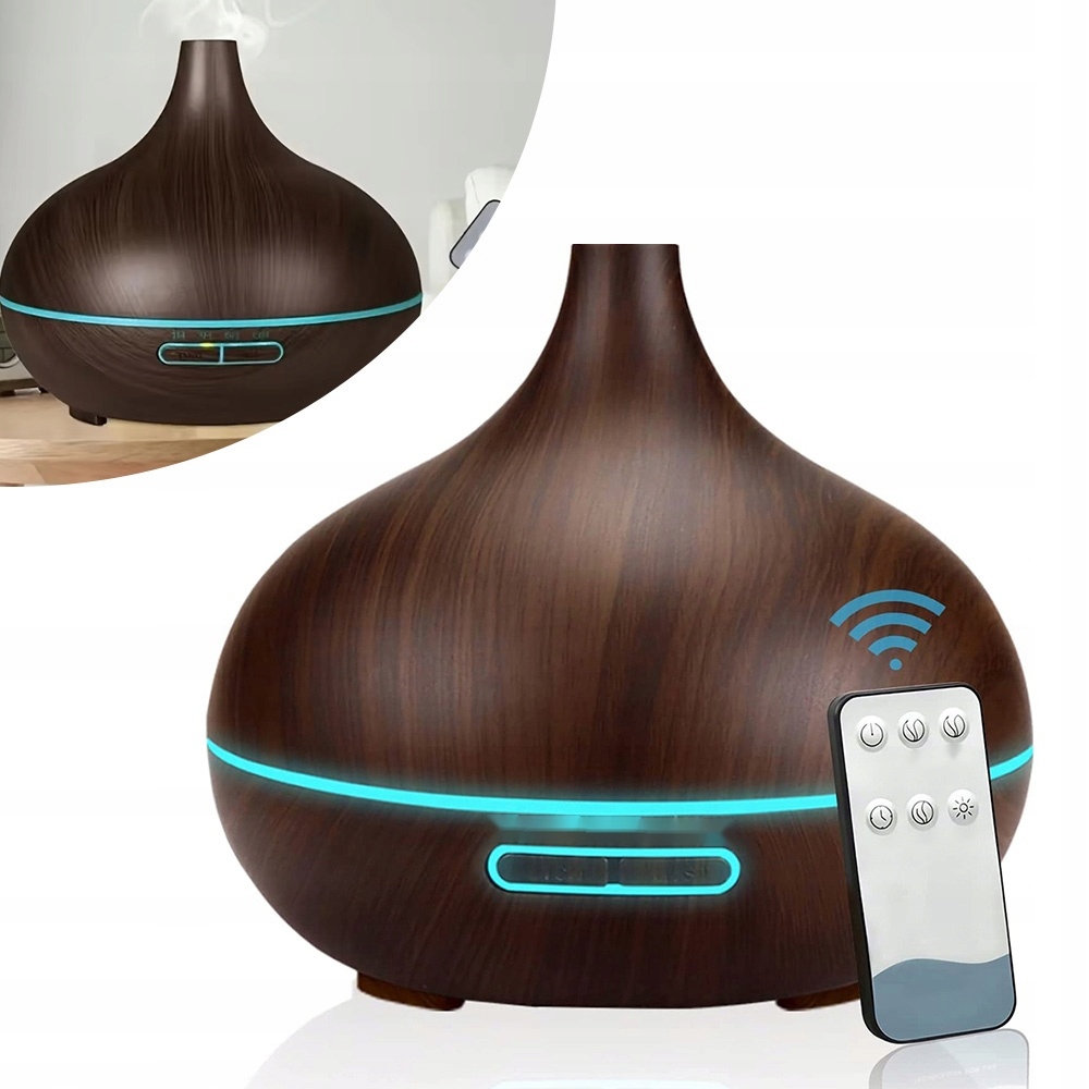 Ultradzwiekowy Dyfuzor Zapachowy 400ml Aromaterapia Lampka Nocna Dom