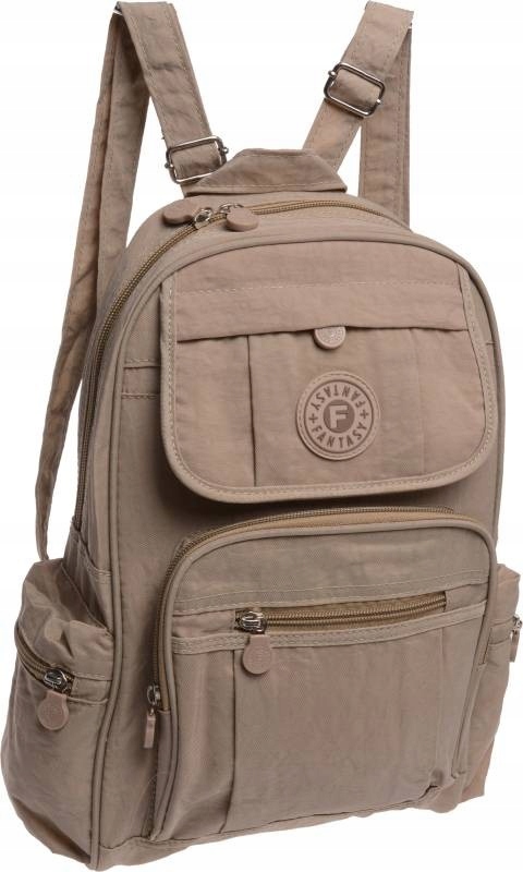 

Plecak Damski Tekstylny Dużo Przegród c.beż