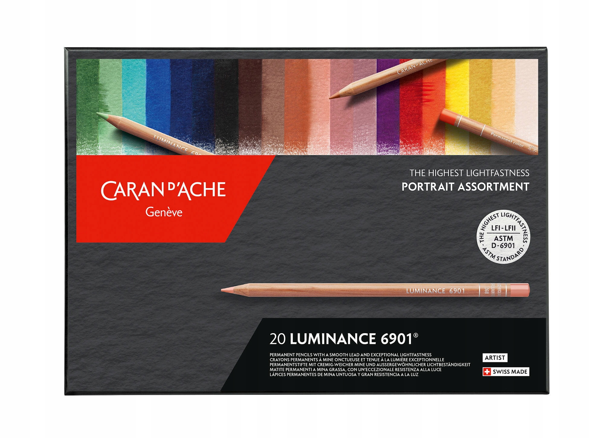 Pastelky Caran d'Ache Luminance 6901 20 Kol Portrait