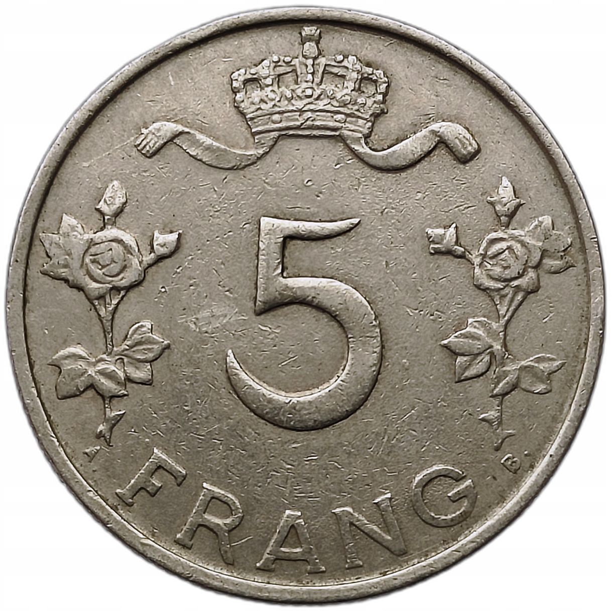 LUKSEMBURG 5 FRANCS 1949 CHARLOTTE