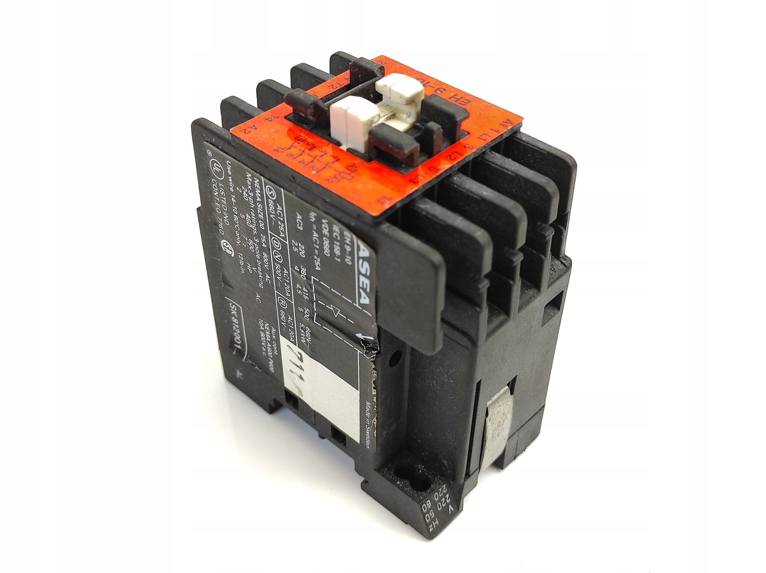 ASEA EH 9-10 2,5-5,5kW 25A STYCZNIK CEWKA 220V 4NO Marka inny