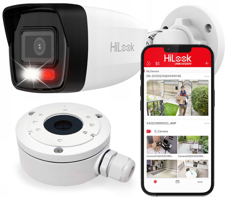 Kamera Ip 6MPx IPC-B160HA-LU Hikvision Hilook Montážní Krabička 1280ZJ-XS