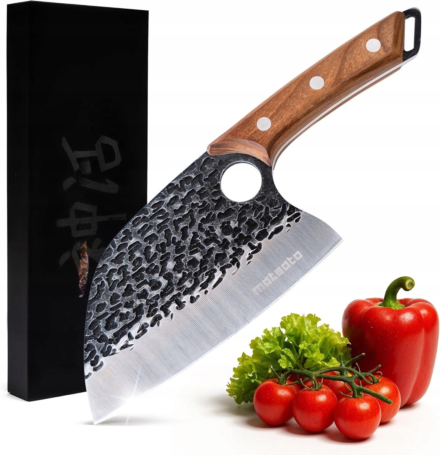 Nůž 15 CM Z Nerezové Oceli S Dřevěnou Rukojetí