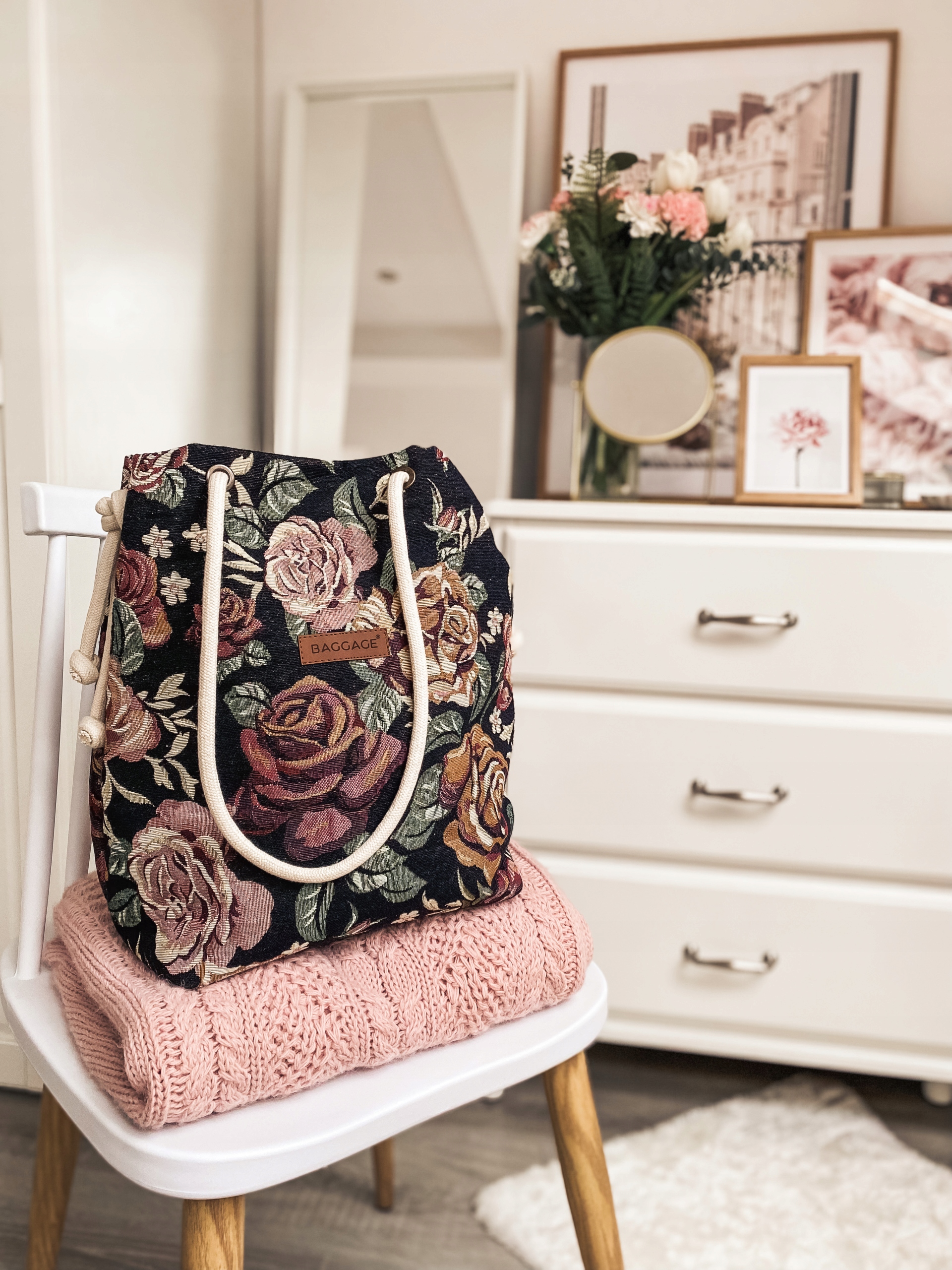 TOREBKA TYPU WOREK TORBA BAGGAGE SHOPPER BLOOM Model worek