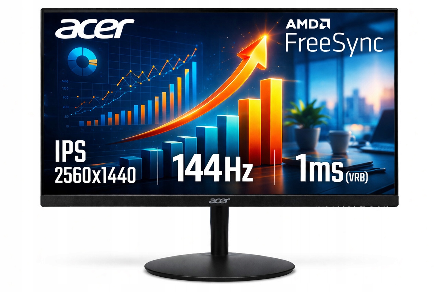 Monitor gamingowy bezramkowy LED Acer 27