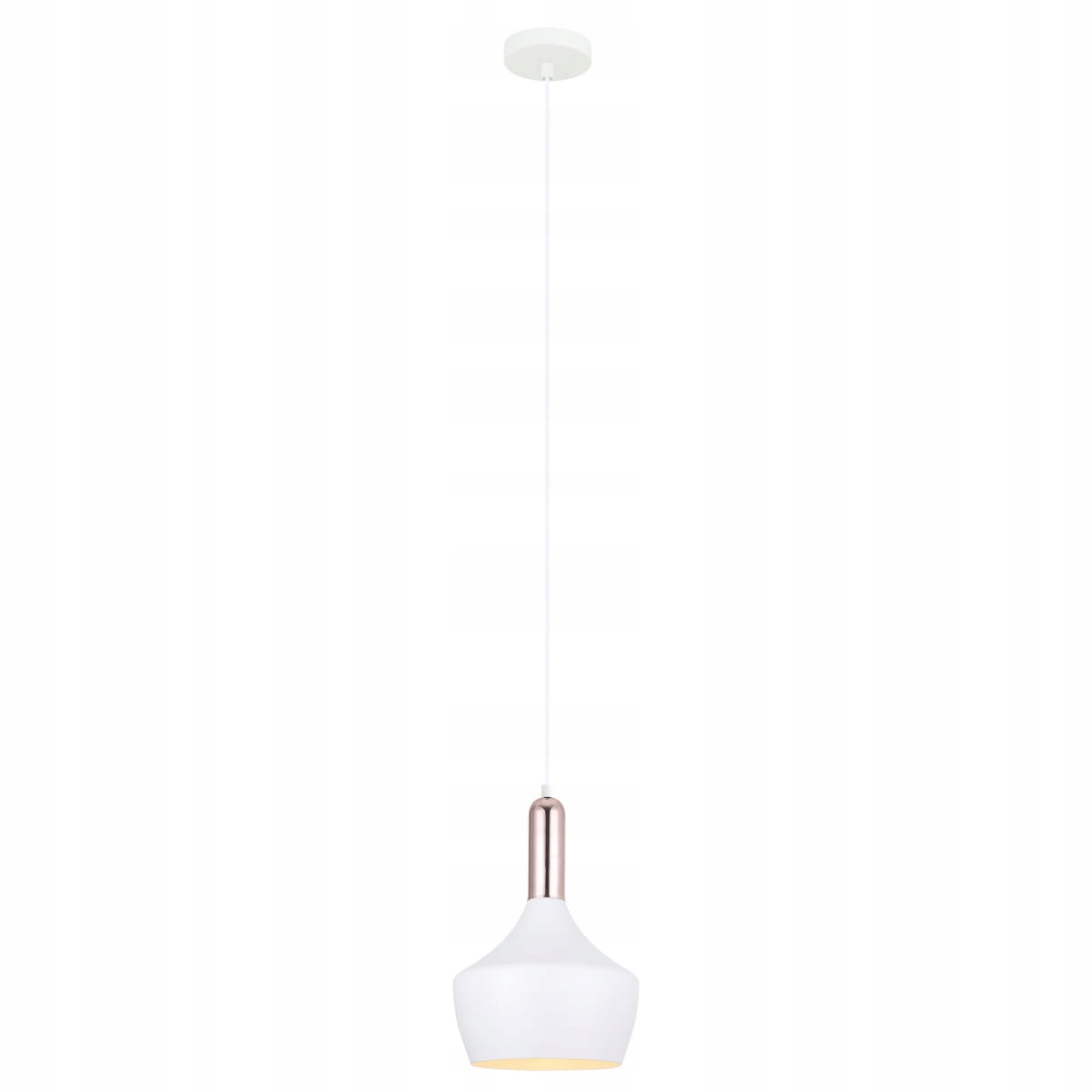 Závesná lampa Italux Ophelia biela/medená E27 Ø25 cm Moderná