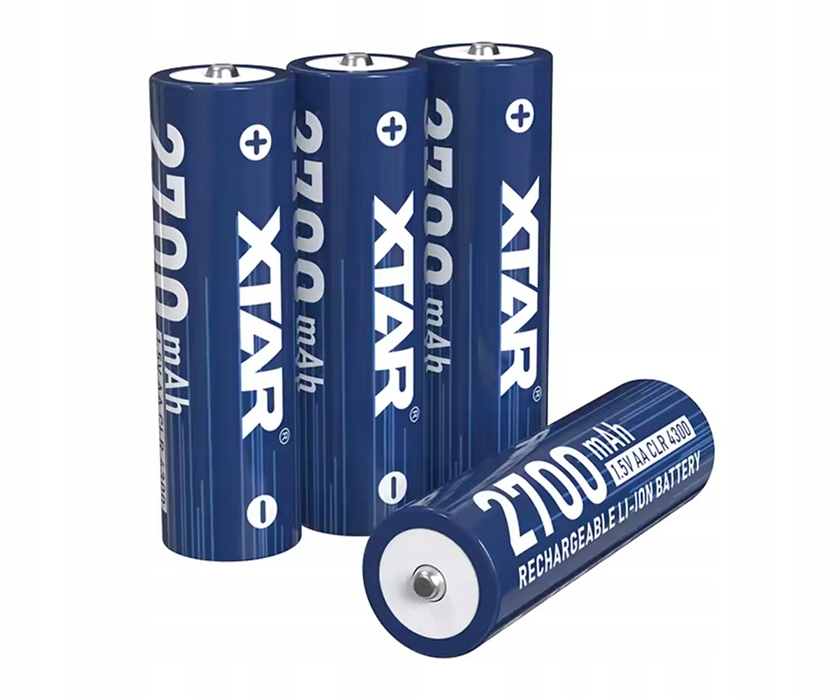 Akumulatorki Li-ION 1,5V Aa, 2700 mAh, 4300 mWh, Xtar 14500 Led Protected,