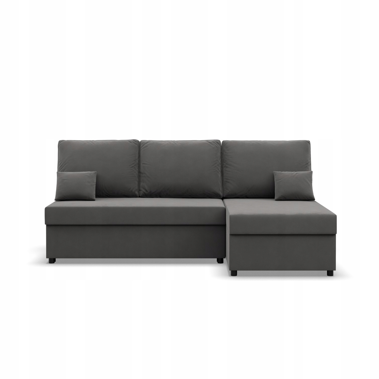 Narożnik Rozkładany z Funkcja Spania Kanapa Narożna do Salonu Szara Kemi Marka Mebligo