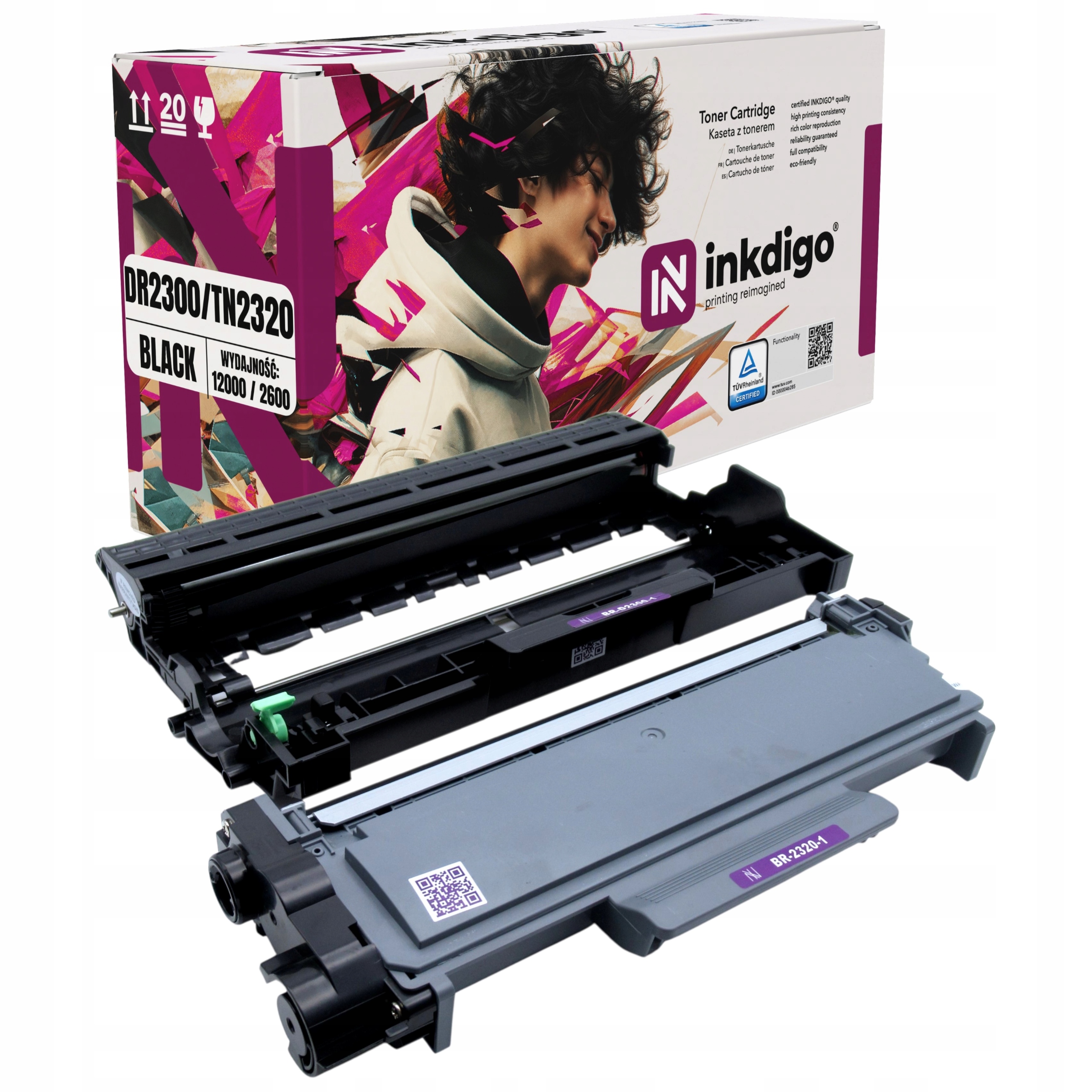 Bęben Toner Do Brother MFC-L2700DW MFC-L2720DW Brother HL-2340DW Toner