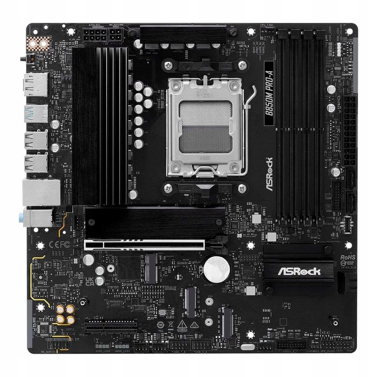 Asrock Základná Doska B850M Pro-a AM5 DDR5 SATA3 M.2 PCIe5.0 Na Upgrade Pc