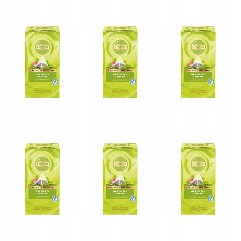 Lipton Pyramida Green Tea Sencha 25 obálek 45 g (25 x 1,8 g) X6
