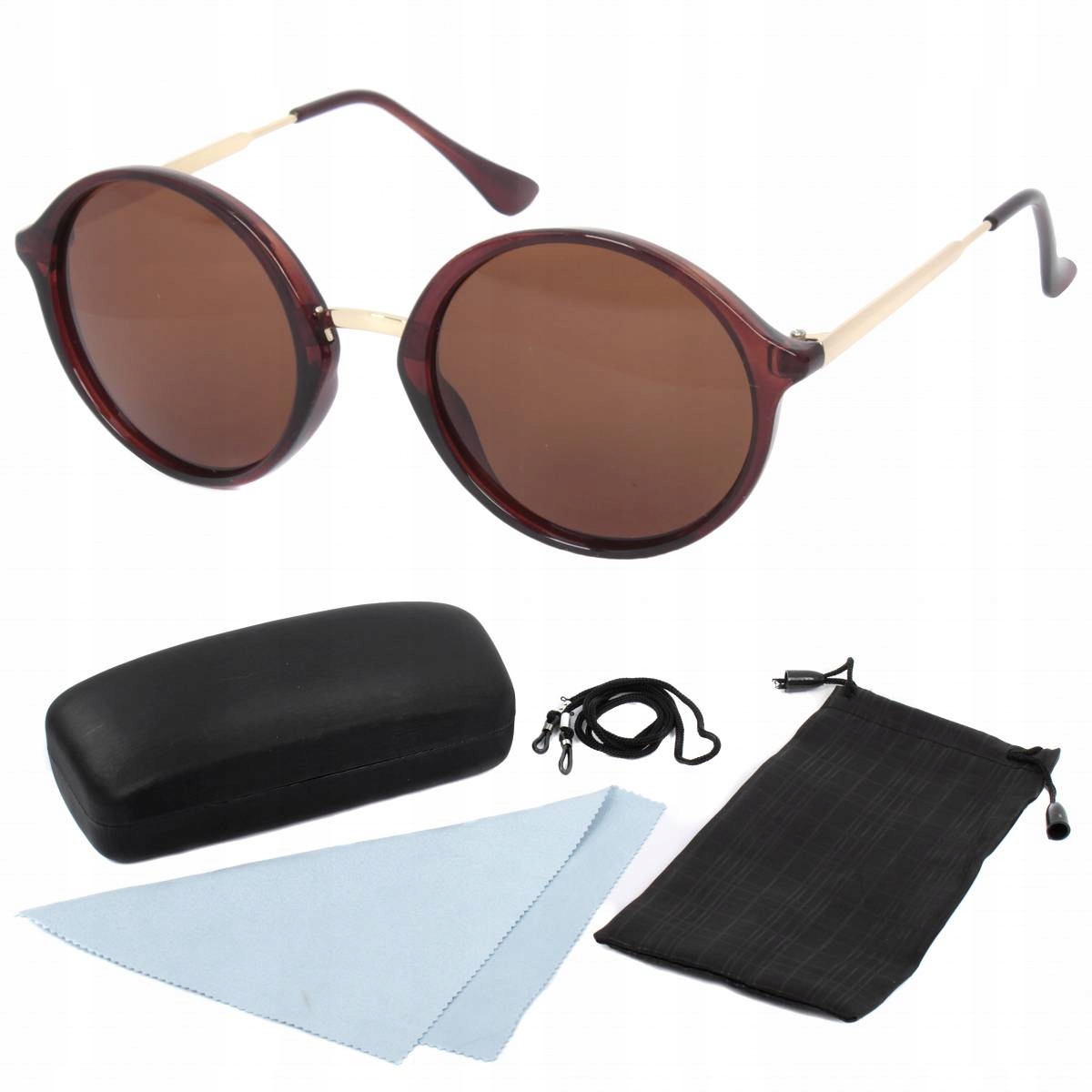 Polar Fashion P6068 C2 Hnědé polarizační sluneční brýle s pouzdro