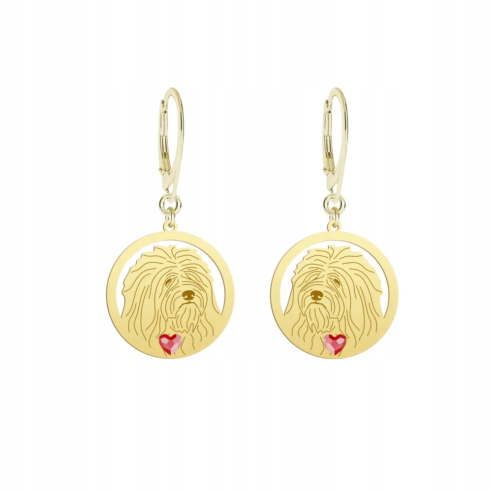 Náušnice Zlaté s psem Odis 925 Dárek pro ženu Šperky Dedikace