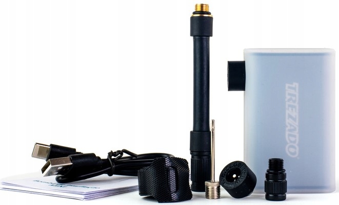 Elektrická akumulátorová minikompresorová pumpa Trezado P2 s displejem