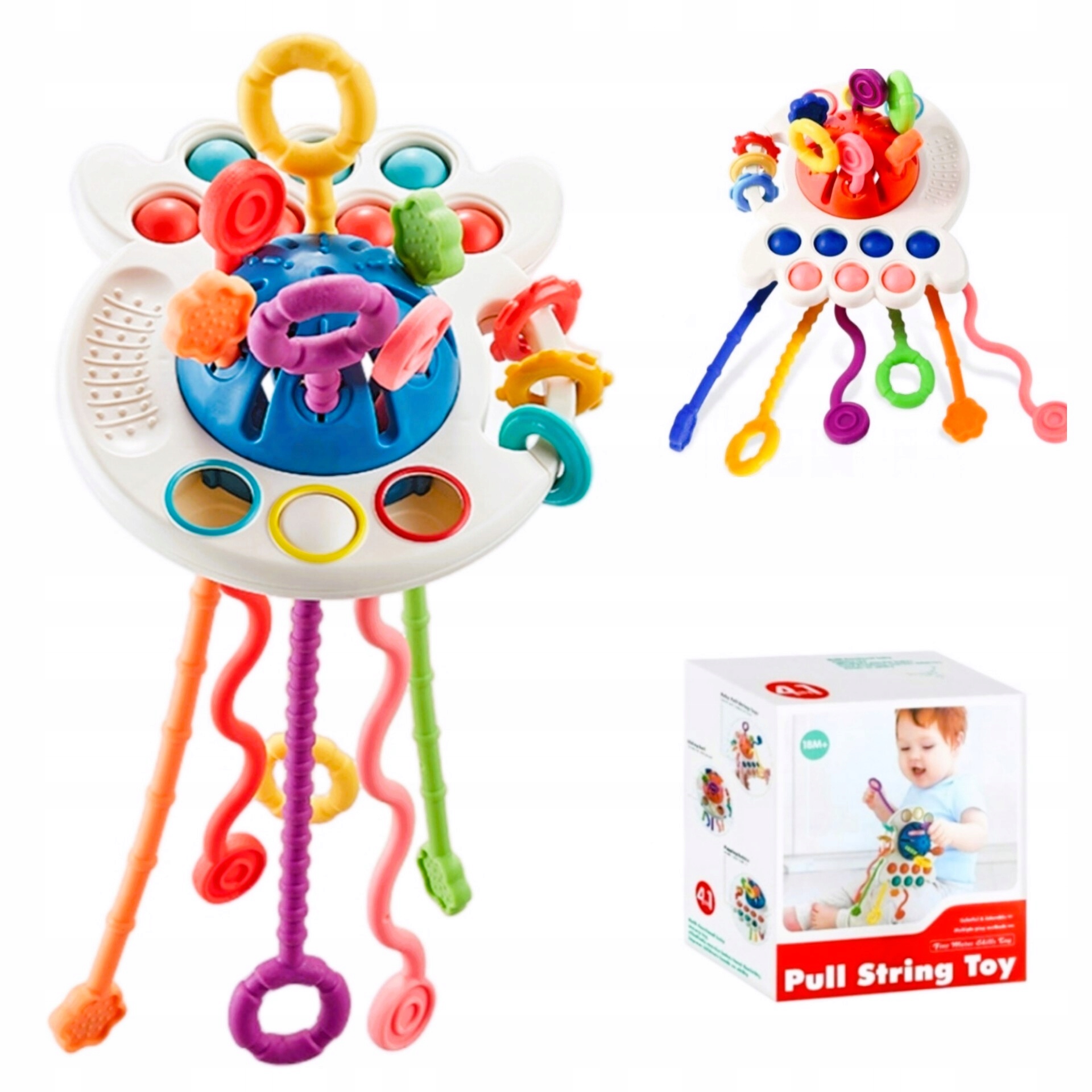 ТЯГА СЕНСОРНЫЙ ПРОРЕЗЫВАТЕЛЬ ПОГРЕМУШКА ПОП