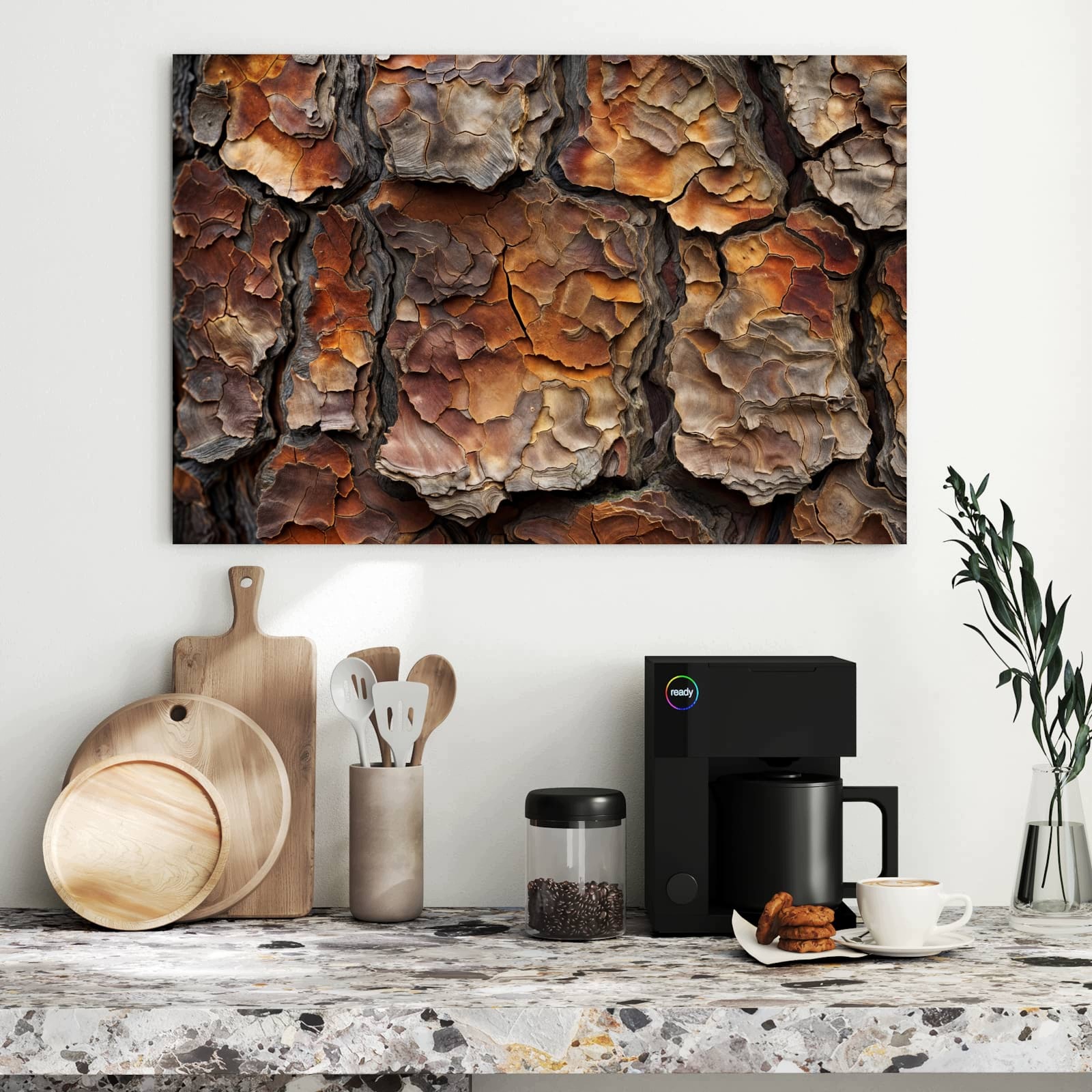 Magnetická tabule Struktura kory drzewa 90 × 60 cm