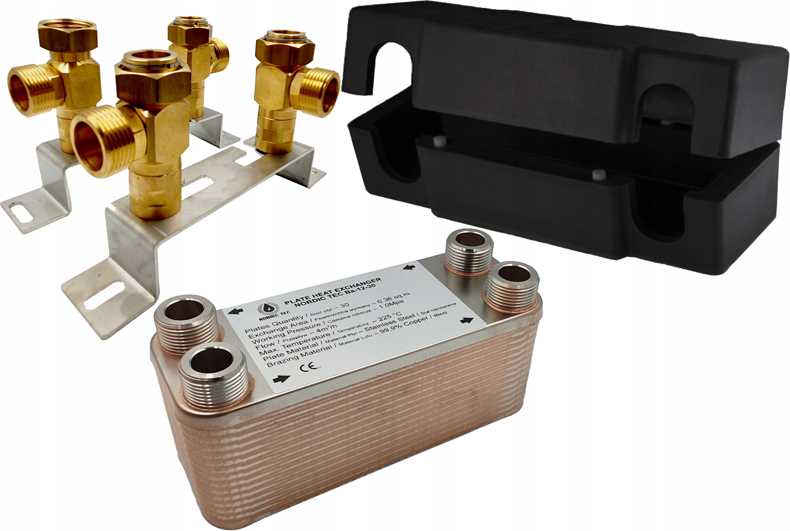 

Wymiennik Ciepła 30 płytowy 25kW 3/4' + Zestaw