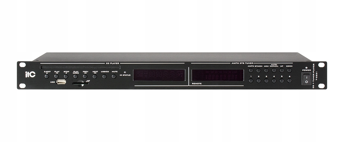 Itc T-2221 CD/MP3/USB/SD Rack prehrávač 19"