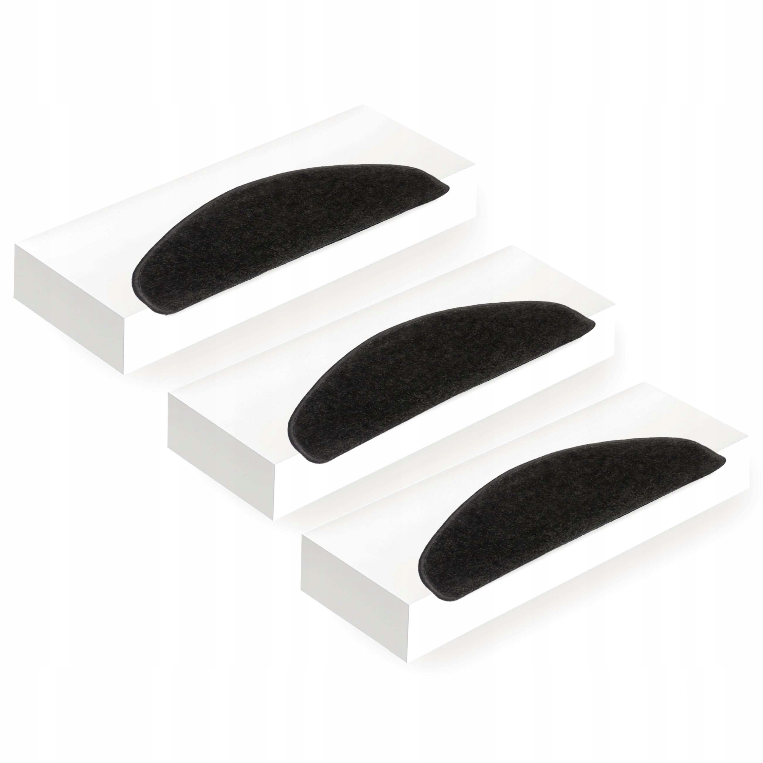 MODNE NAKŁADKI OCHRONNE NA SCHODY SHAGGY CZARNE Marka ELSIMONE CARPET