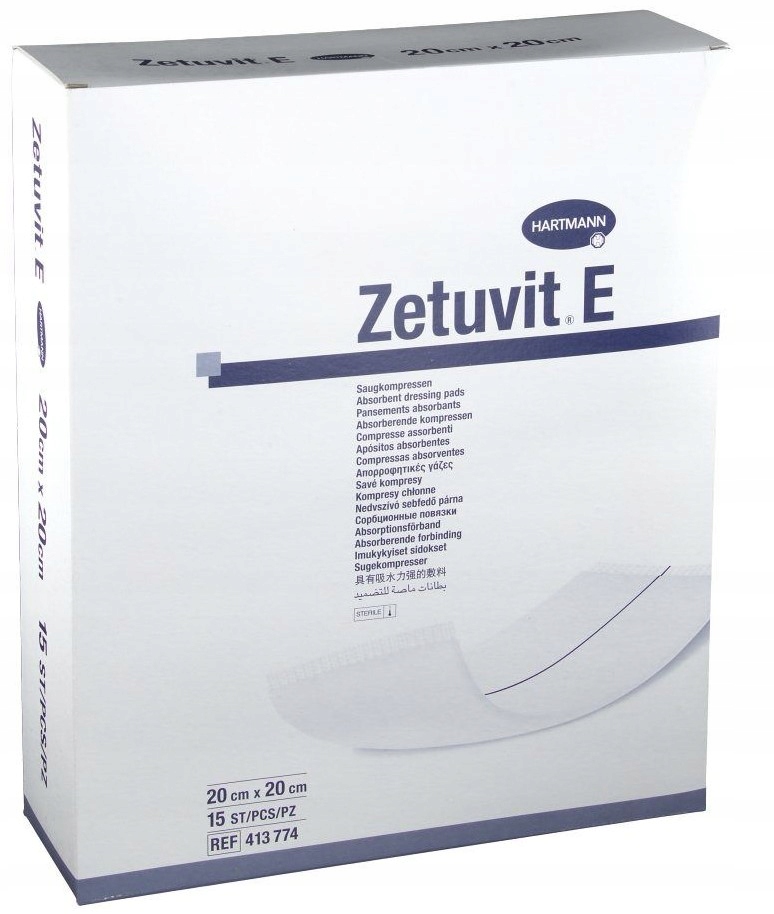 

Hartmann Zetuvit E Sterile 20x20cm, 15szt jałowy