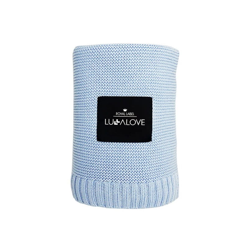 

Lullalove Kocyk Bambusowy tradycyjny, Baby Blue