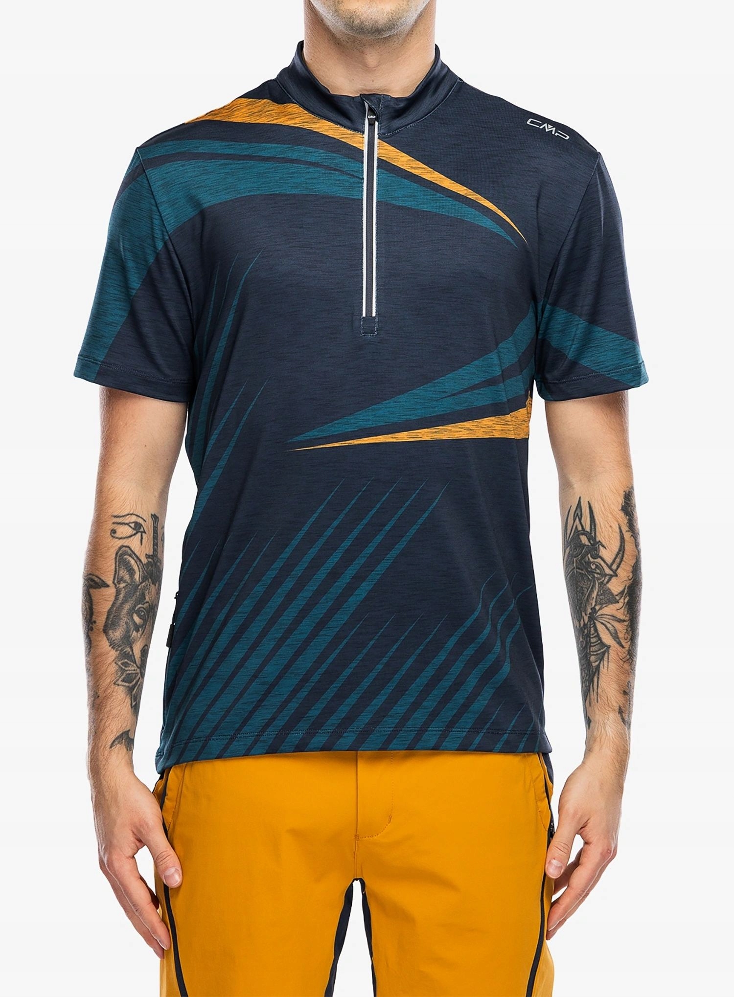 Tričko na kolo Cmp Zyone blue/petroleum 48 (M)