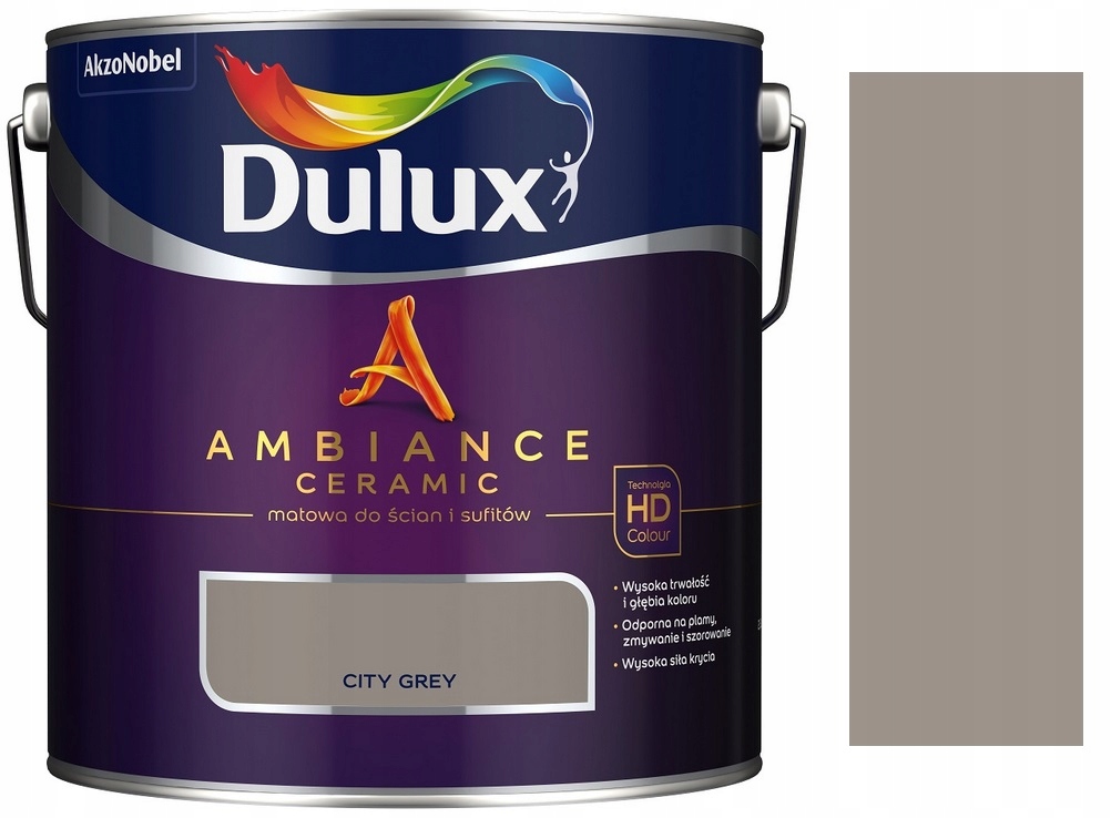 Dulux Ambiance Ceramic Farba Ceramiczna City Grey 2.5L