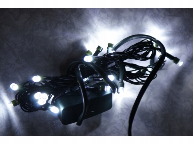 

Lampki choinkowe 25 led 160 Białe Zimne