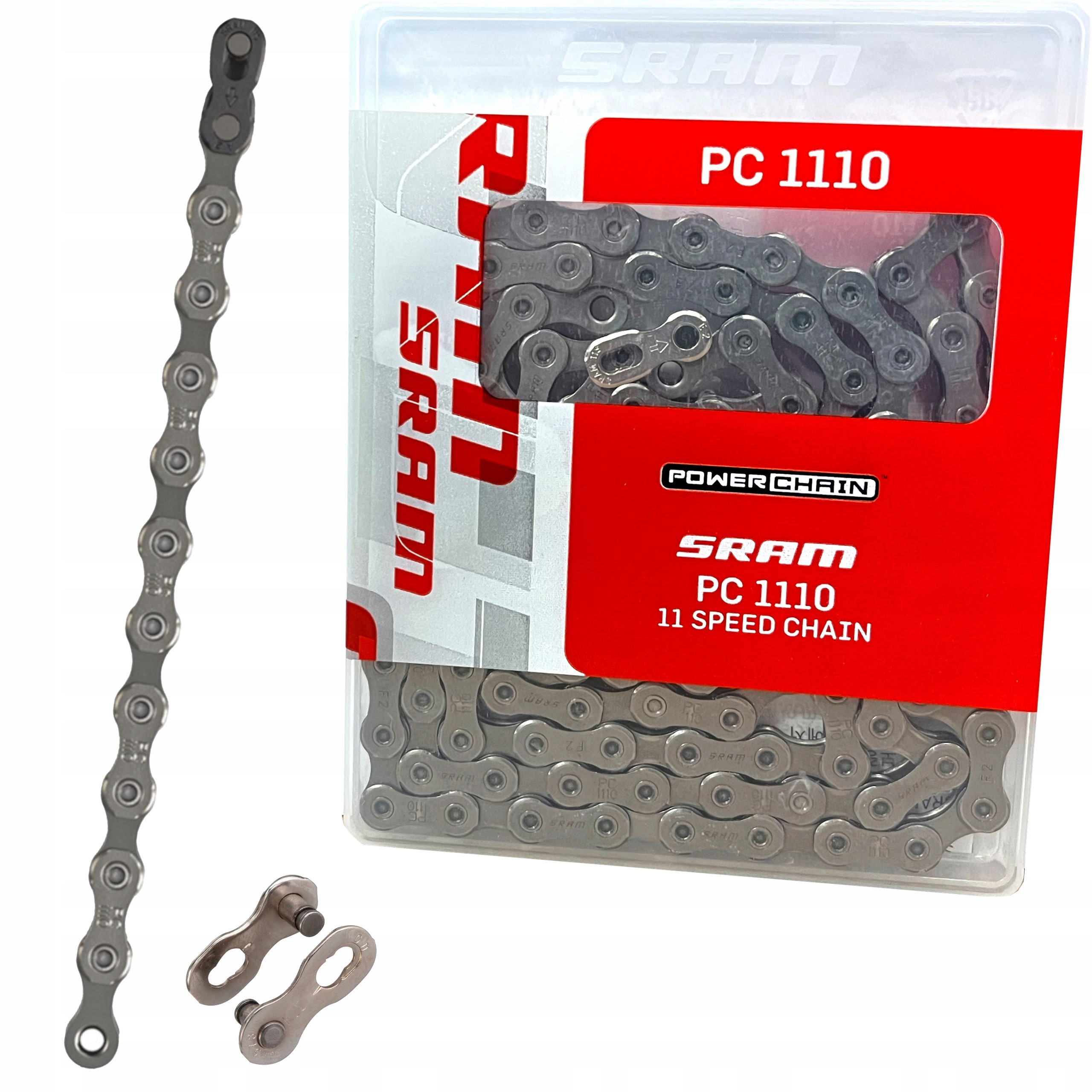 Łańcuch Rowerowy 11 rzędowy Sram Nx PC1110 Pudełko 114og Spinka