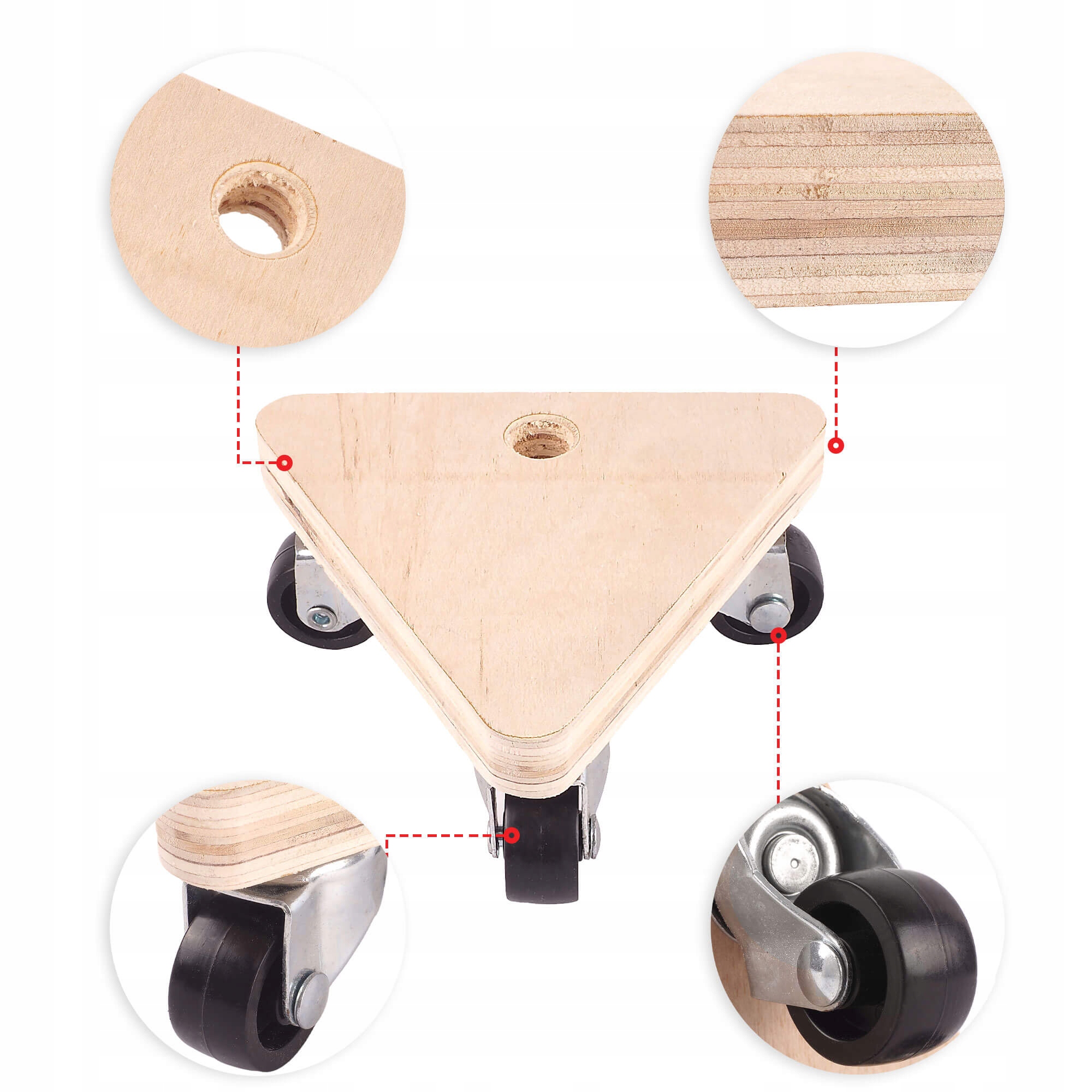 MAŁA PLATFORMA TRANSPORTOWA MAGAZYN MEBLI 100KG Kod producenta CON-DTP-1130