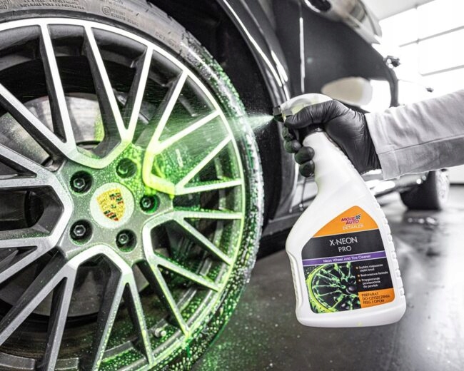 NOWOŚĆ!!! MOJE AUTO - Preparat do felg i opon X-NEON PRO 750ml - Atomizer Stan opakowania oryginalne