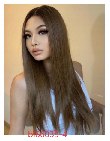 Olivově hnědá paruka Eli se síťkou (lace front)