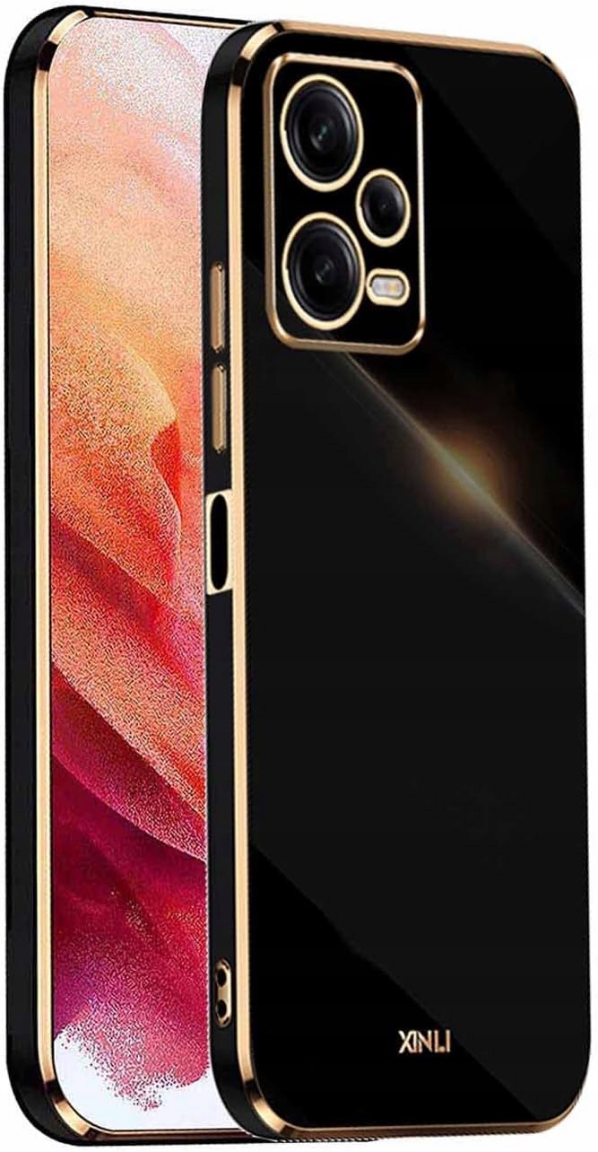 Etui Redmi Note 12 Pro+ Tpu Antywstrząsowe Czarne Ochrona Aparatu
