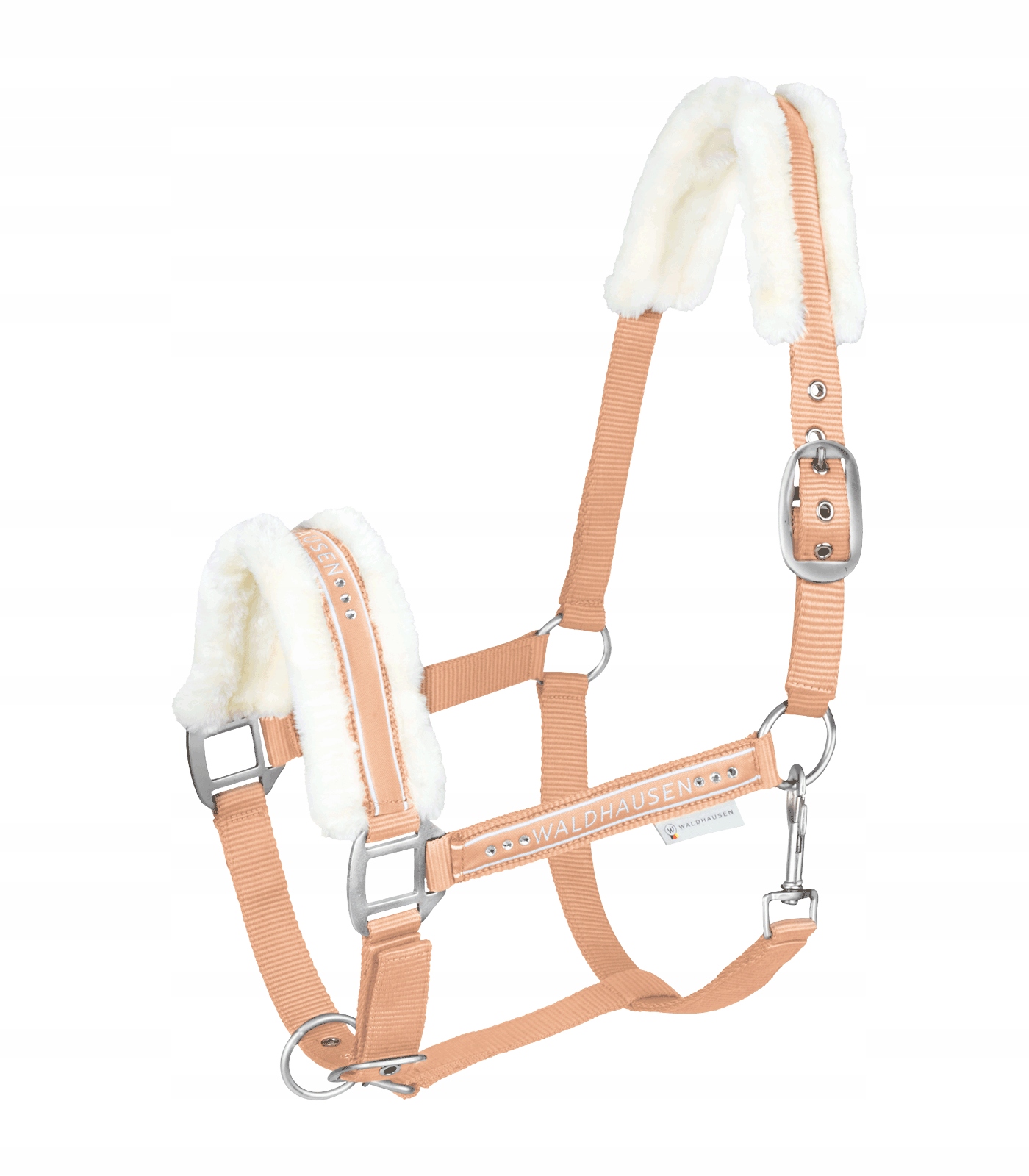 Kantar dla konia Waldhausen Elegant 26SS z futerkiem brzoskwiniowy Xfull