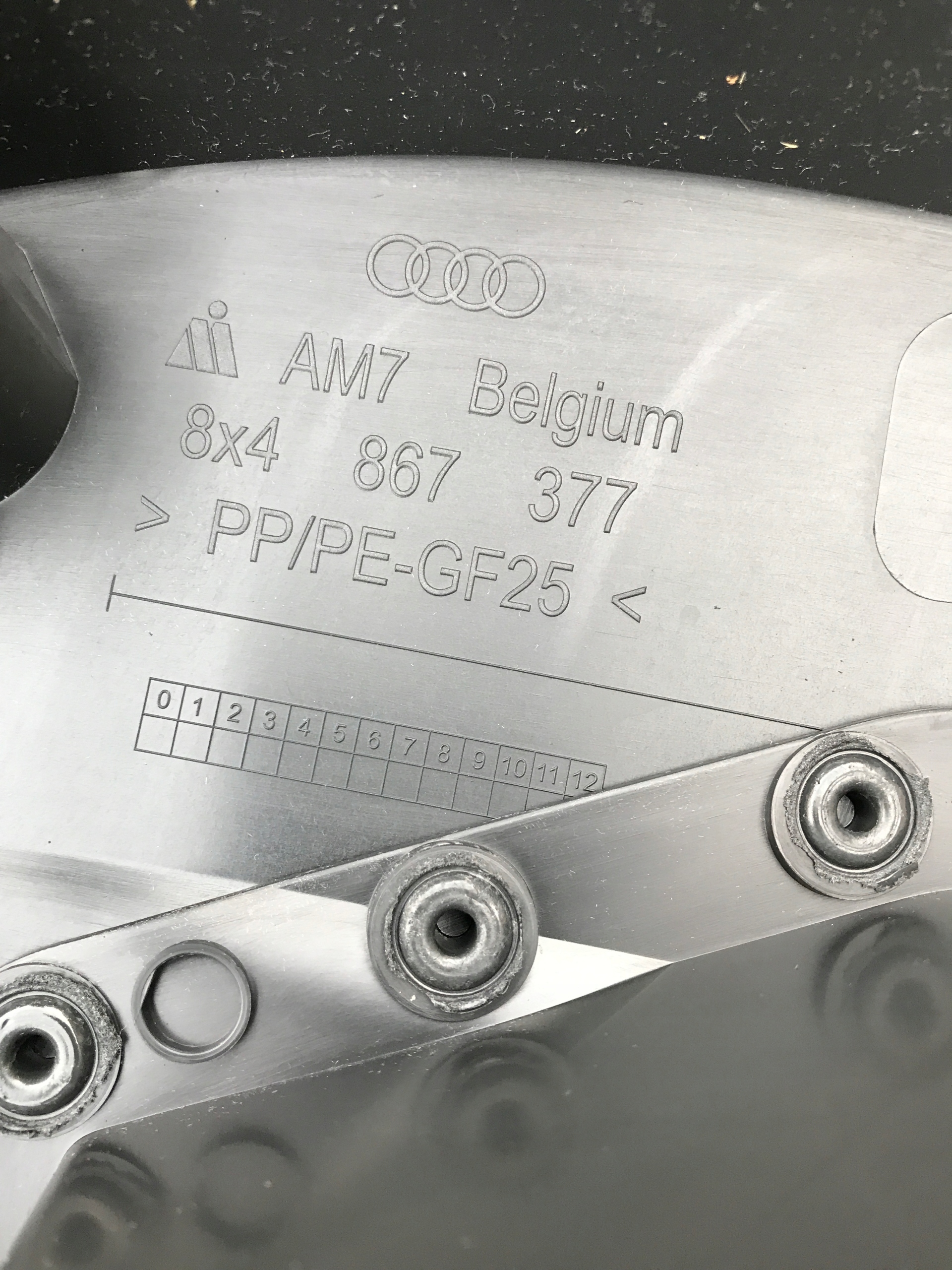 side door left rear part AUDI A1 8X 8X4867377
