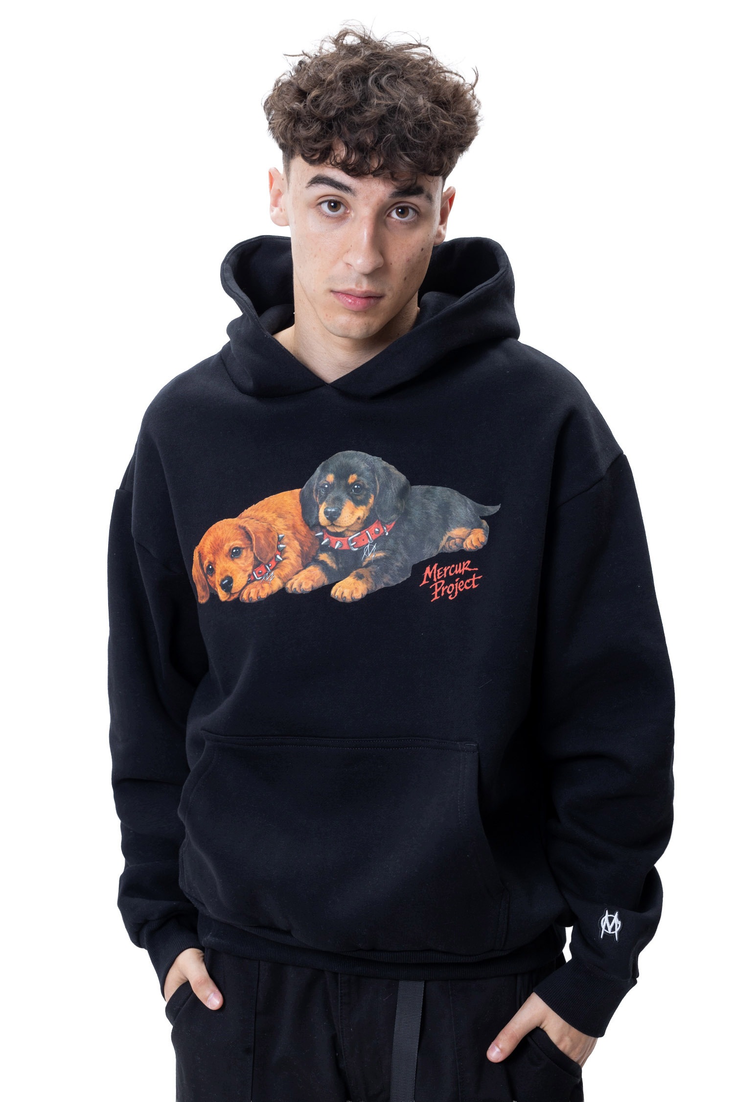 Mikina S Kapucí Mercur Puppy M černá