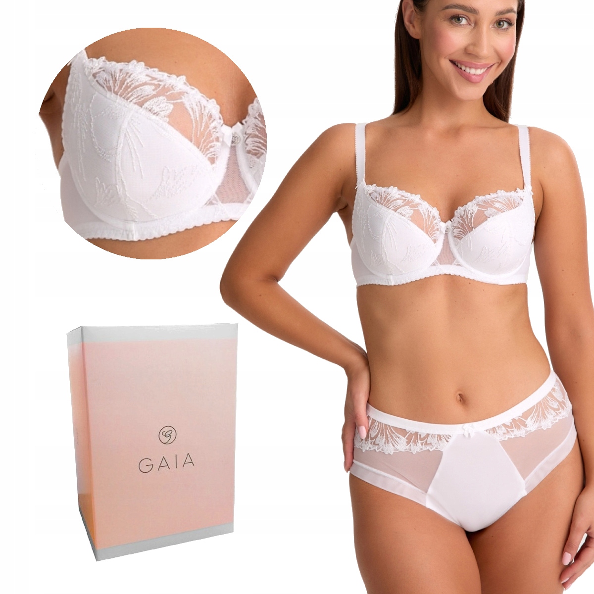 Podprsenka Gaia Semi-Soft Paris 1302 polovyztužená bílá 75I