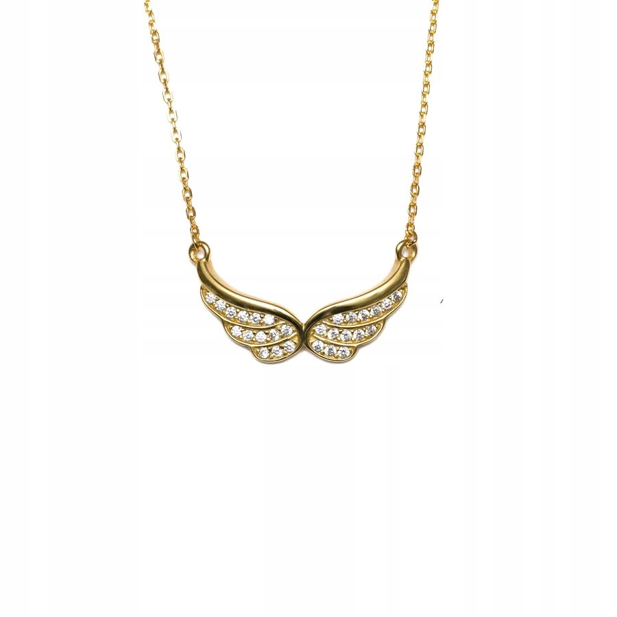 

Łańcuszek naszyjnik skrzydła anioła złoty srebrny