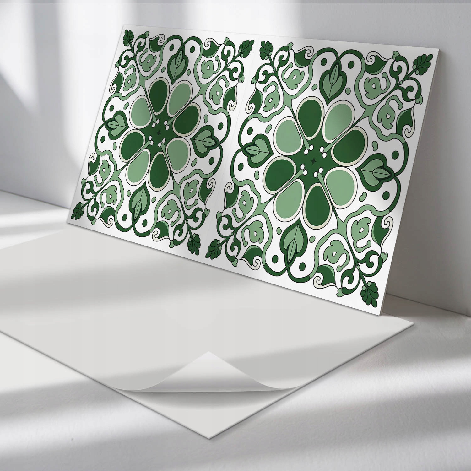 Sada podlahových vinylových panelov Rastlinný vzor s listami 6 ks 60x30 cm