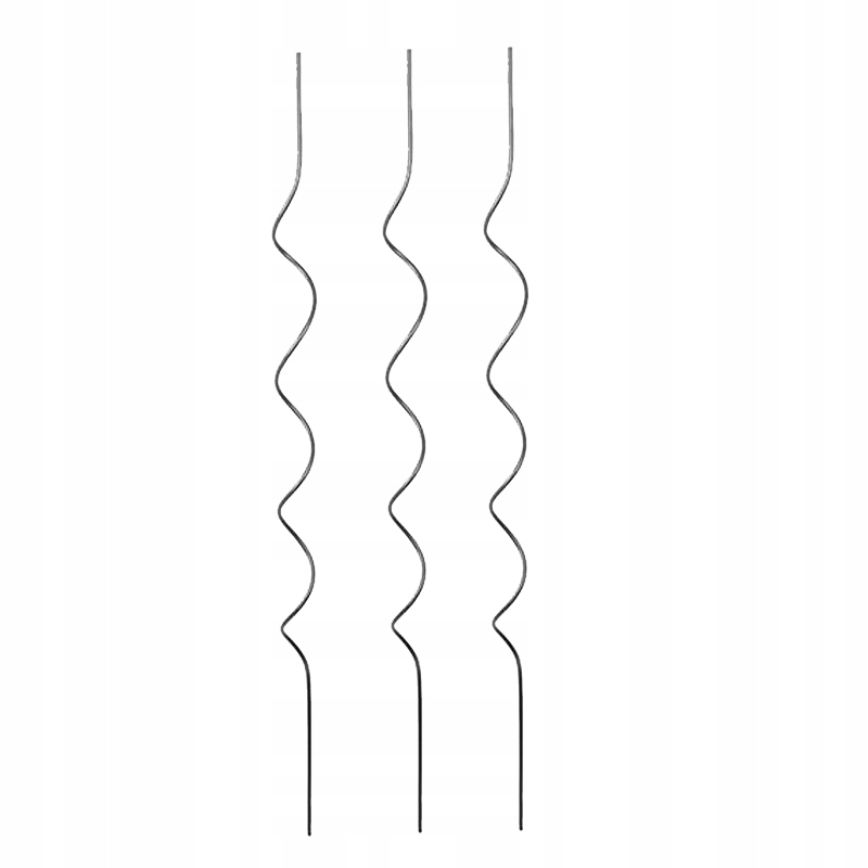 Podpora do roślin spirala aluminiowa / h250 cm - 3szt.