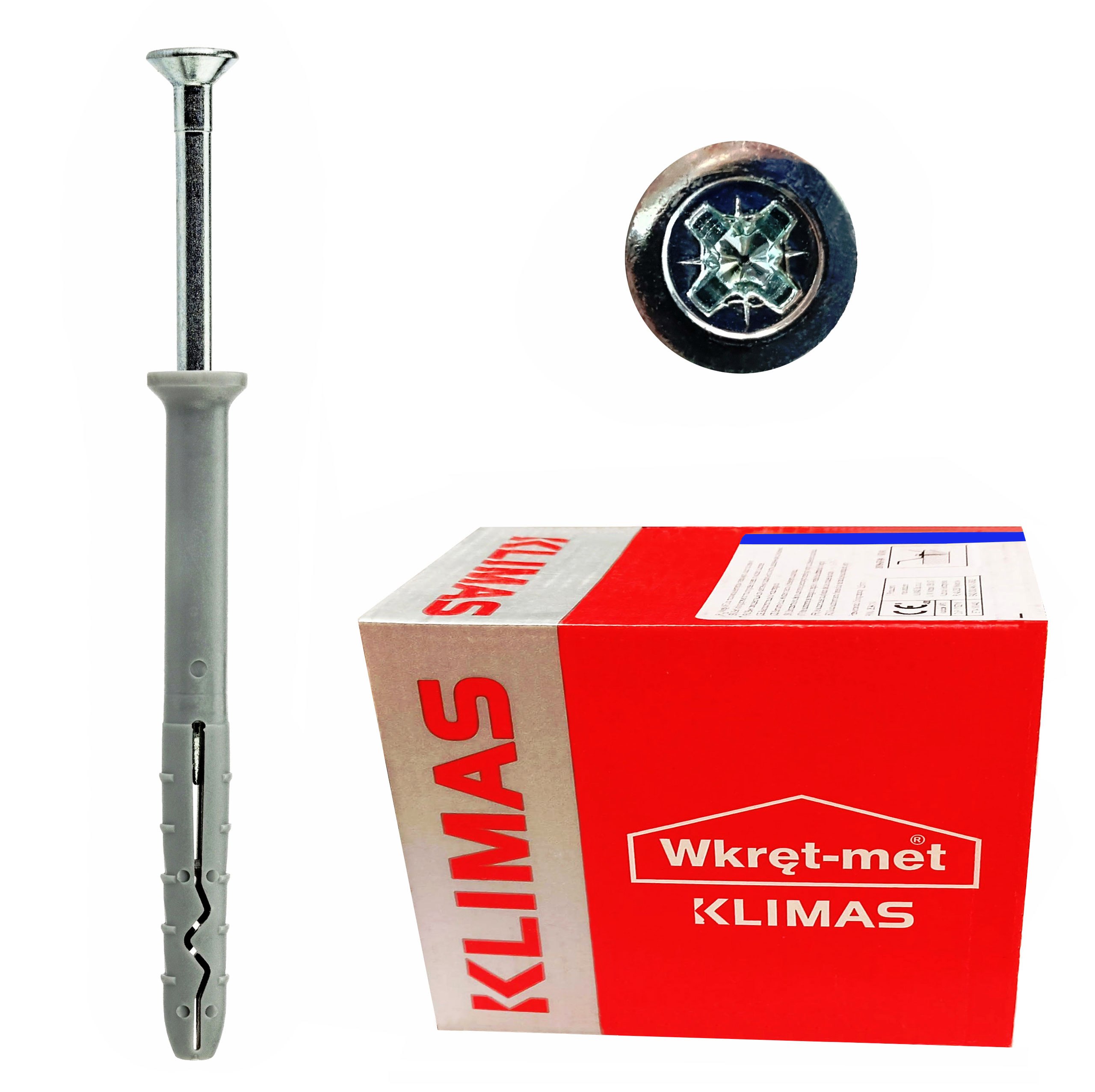 

Kołki Szybkiego Montażu 8x80 Sm 100szt Wkręt-met