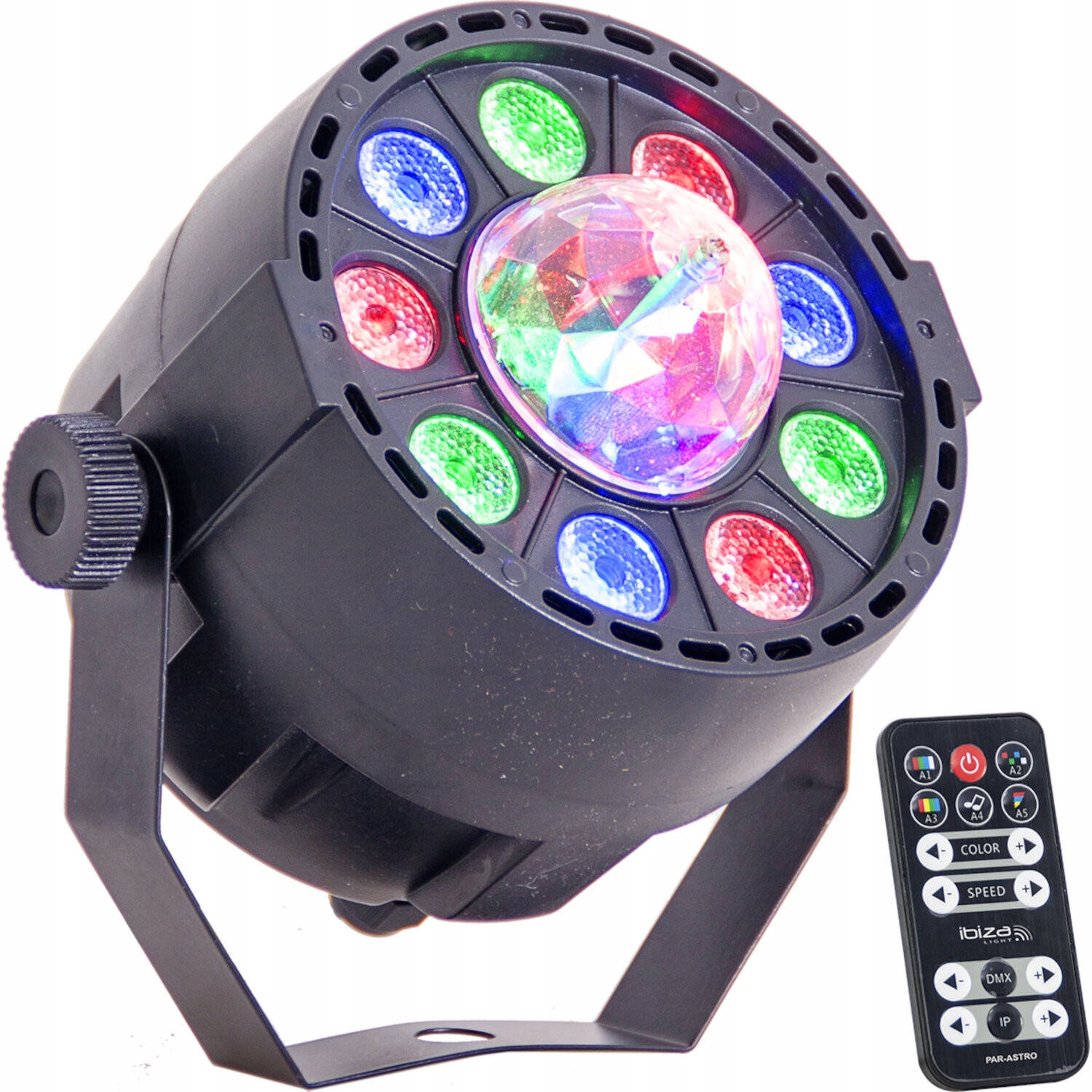 Mocny Reflektor LED PAR ASTRO RGB DMX pilot Kod producenta 15-1472