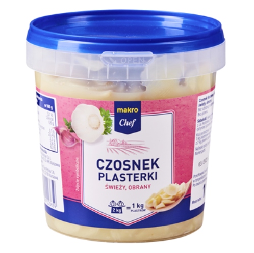 Levně makro Chef Česnek plátky 1 kg